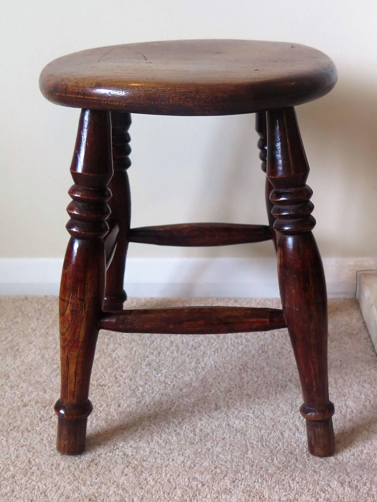 photo for sale Elm Stool Or Stand North East Yorkshire English Maker, Circa 1850