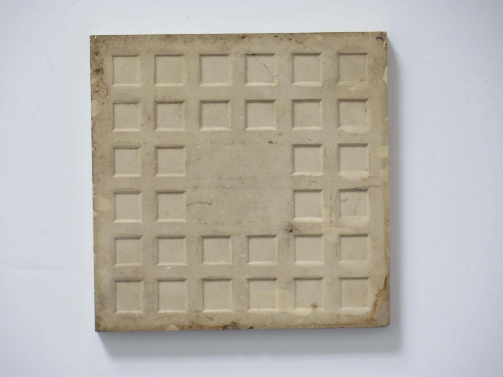Art Set Of Six Ceramic Wall Tiles Pineapple Vase Pat'n 6 Inches Square,  Circa 1960 photo
