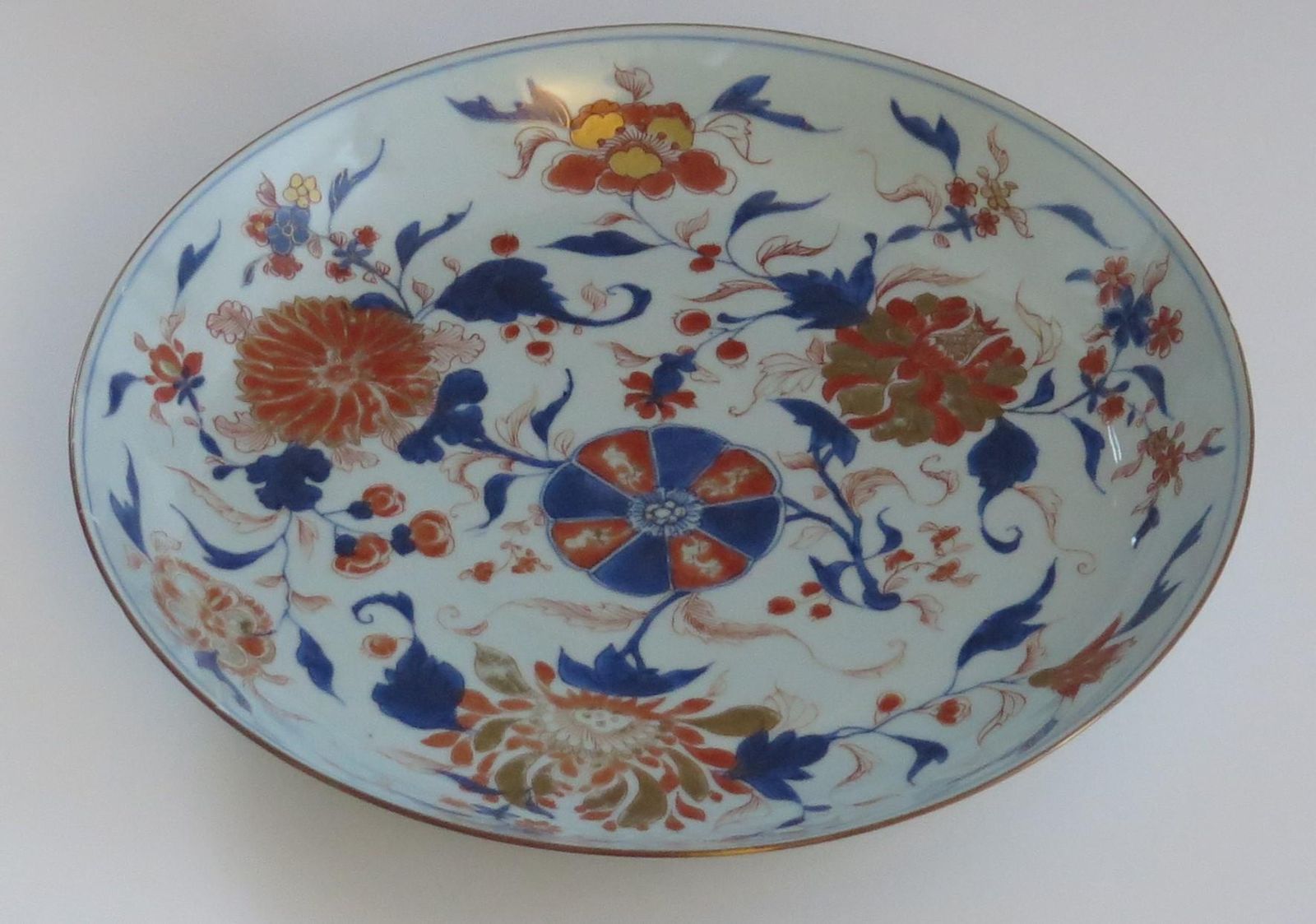 Chinese Kangxi Mark & Period Very Large Imari Dish Or Plate Porcelain, Ca 1710 photo Home Decor