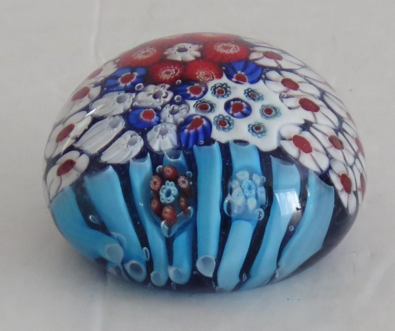 Glass Millefiori Paperweight By Strathearn Or Perthshire Scotland, Circa 1970 photo furniture