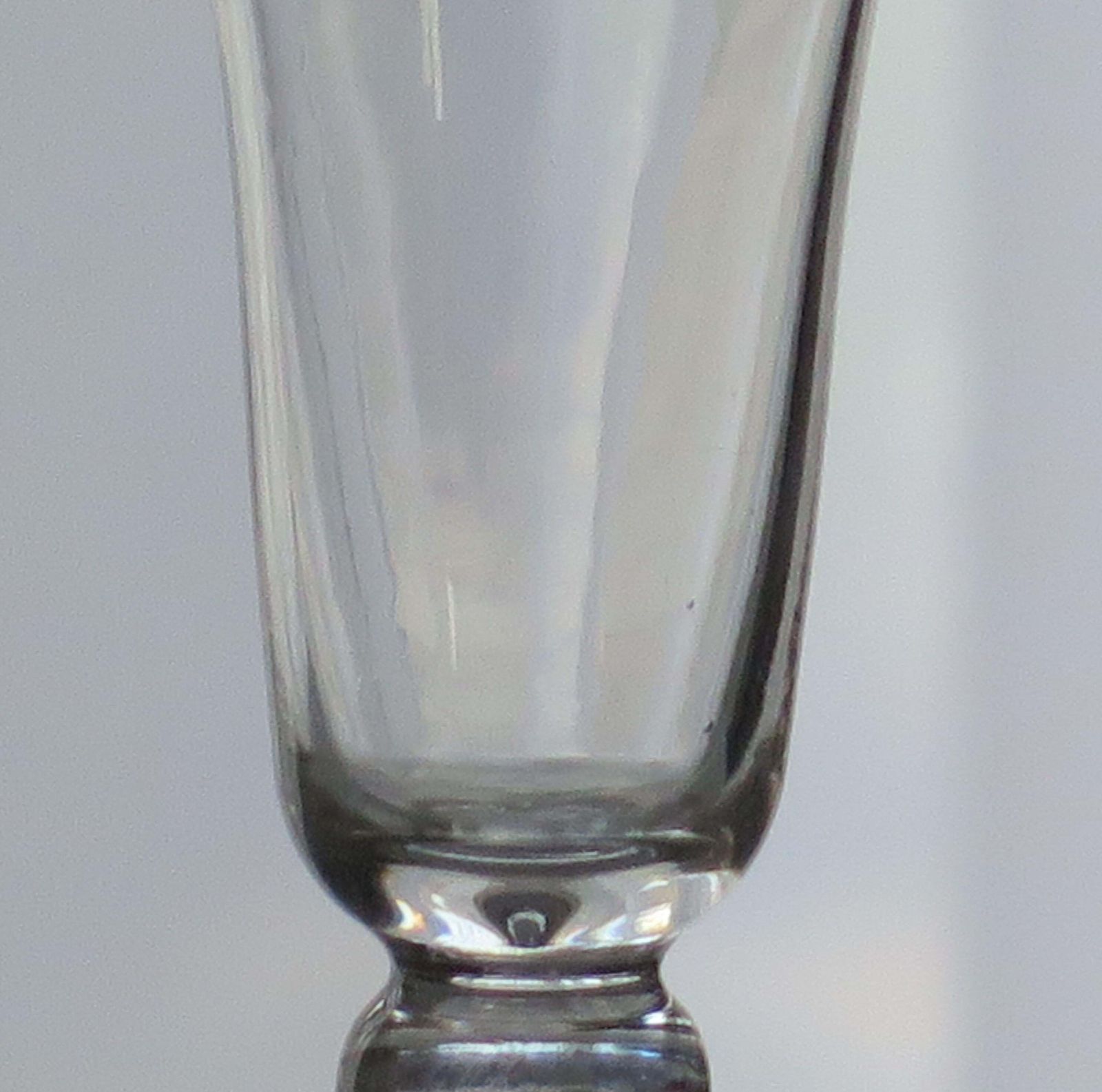 18th C Georgian Jelly Glass With Bell Bowl Cushion Knop Hand Blown, Ca 1780 photo 153.0