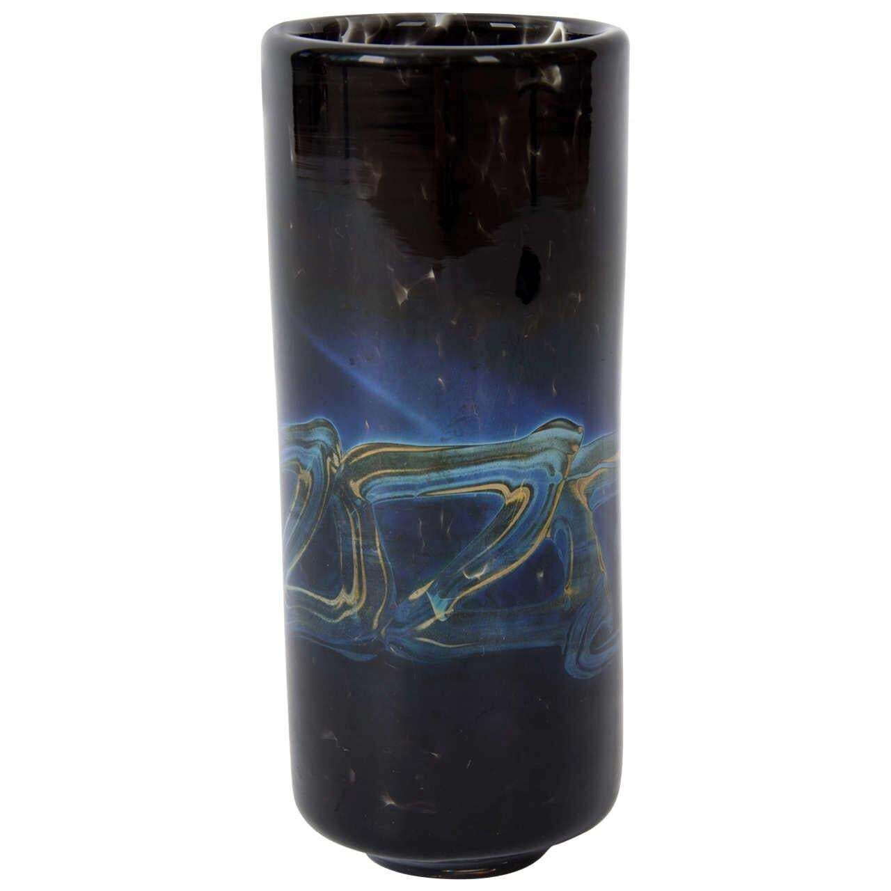 Murano Glass Vase By Venini And Co Italian,  Mid Century Circa 1940