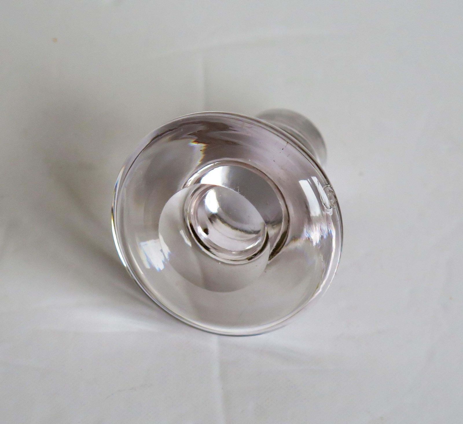 Home Decor Edwardian Blown Glass Decanter Dimple Moulded With Mushroom Stopper, Circa 1900 photo