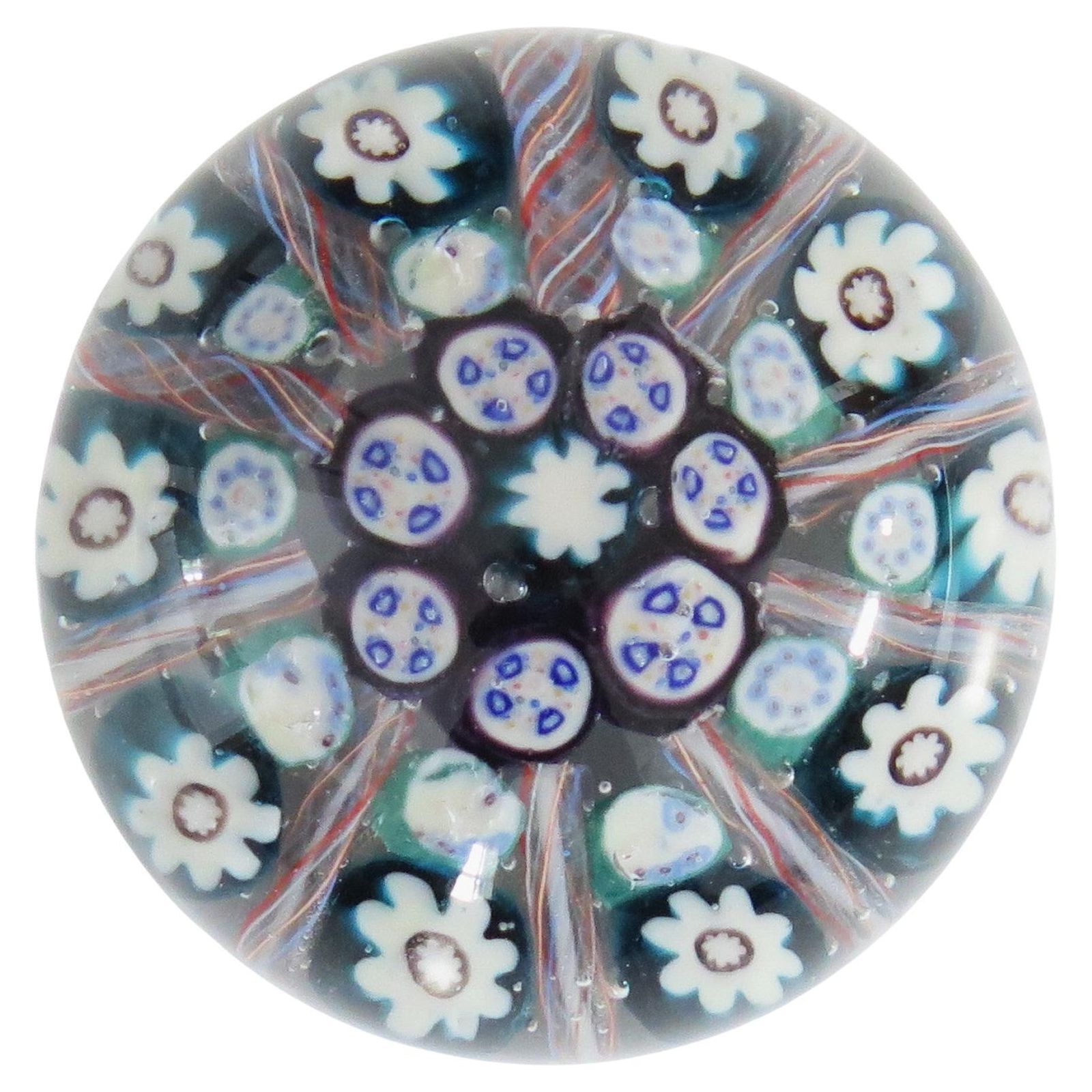 Glass Millefiori Vasart Brothers Paperweight Hand Blown, Scotland Ca 1950s