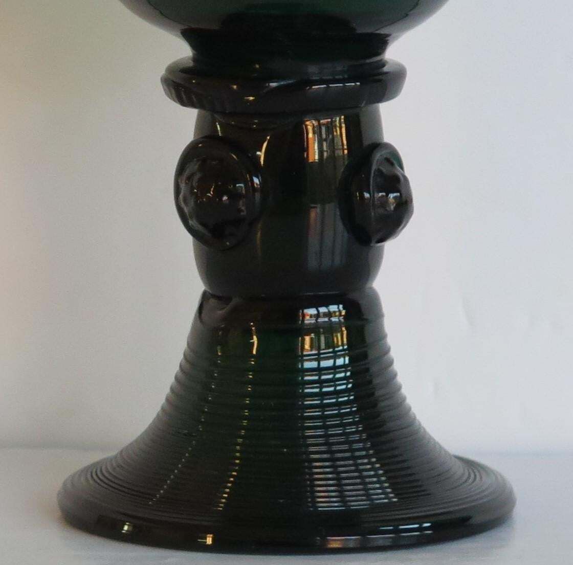 Georgian Glass Roamer Bristol Green , English Regency Period Circa 1815 photo vintage