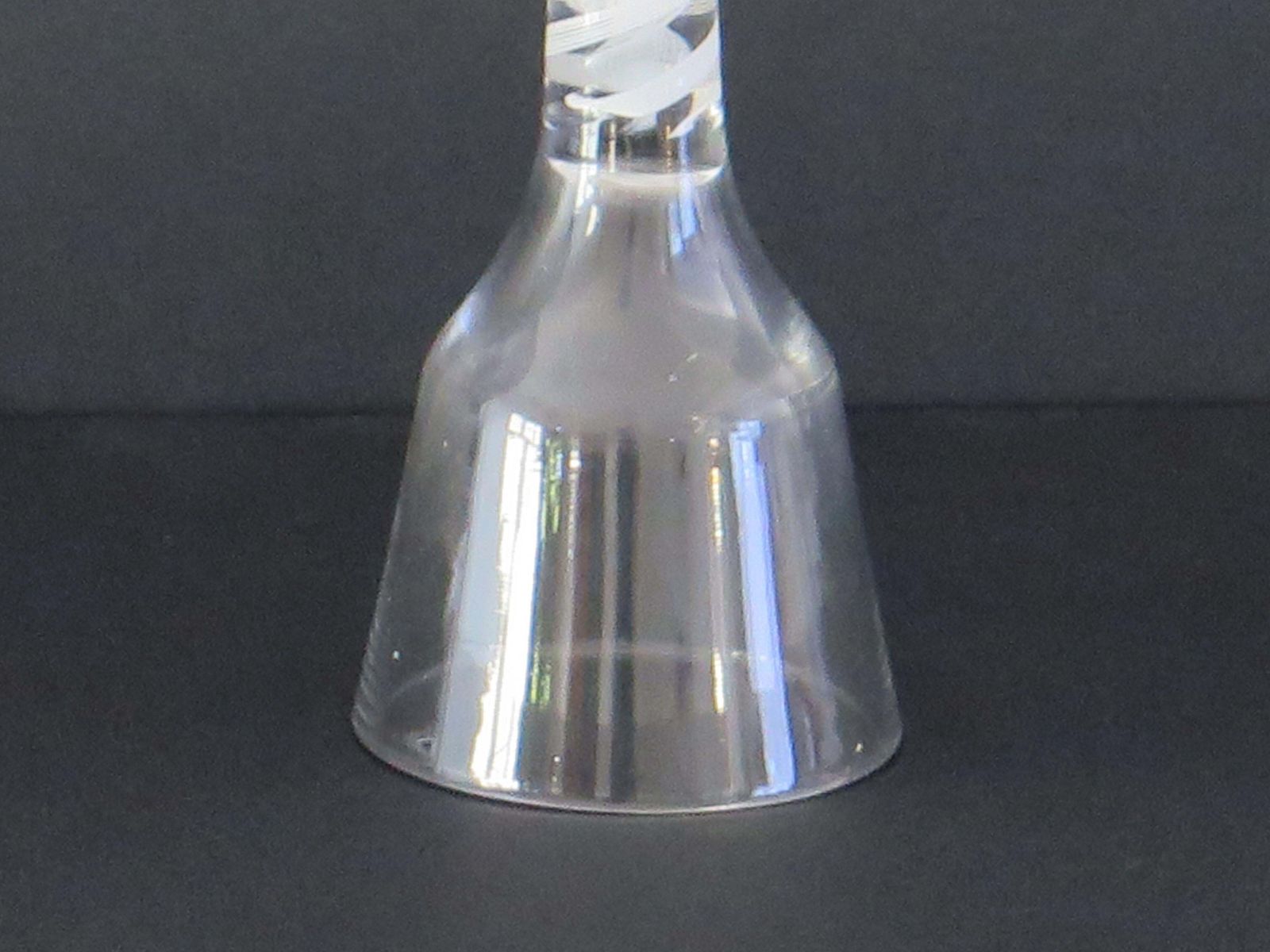 photo vinterior Mid 18th Century Cordial Wine Glass Hand Blown Cotton Twist Stem, English C 1765