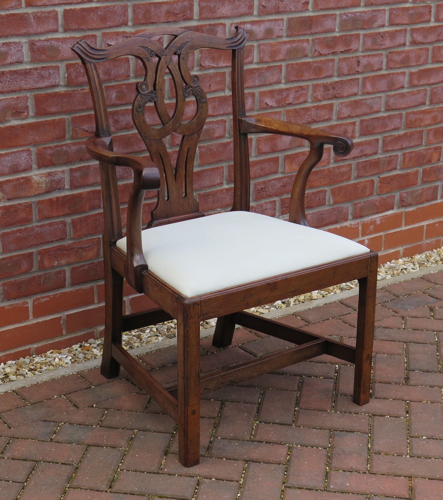 George 111 Period Chippendale Armchair Finely Carved, Circa 1760 photo buy