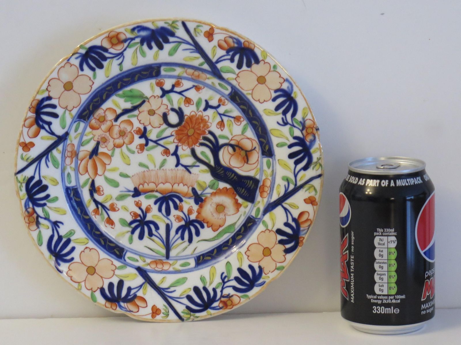 Early 19th Century Plate Porcelain Finely Hand Painted, Staffordshire Uk Ca 1825 photo vintage