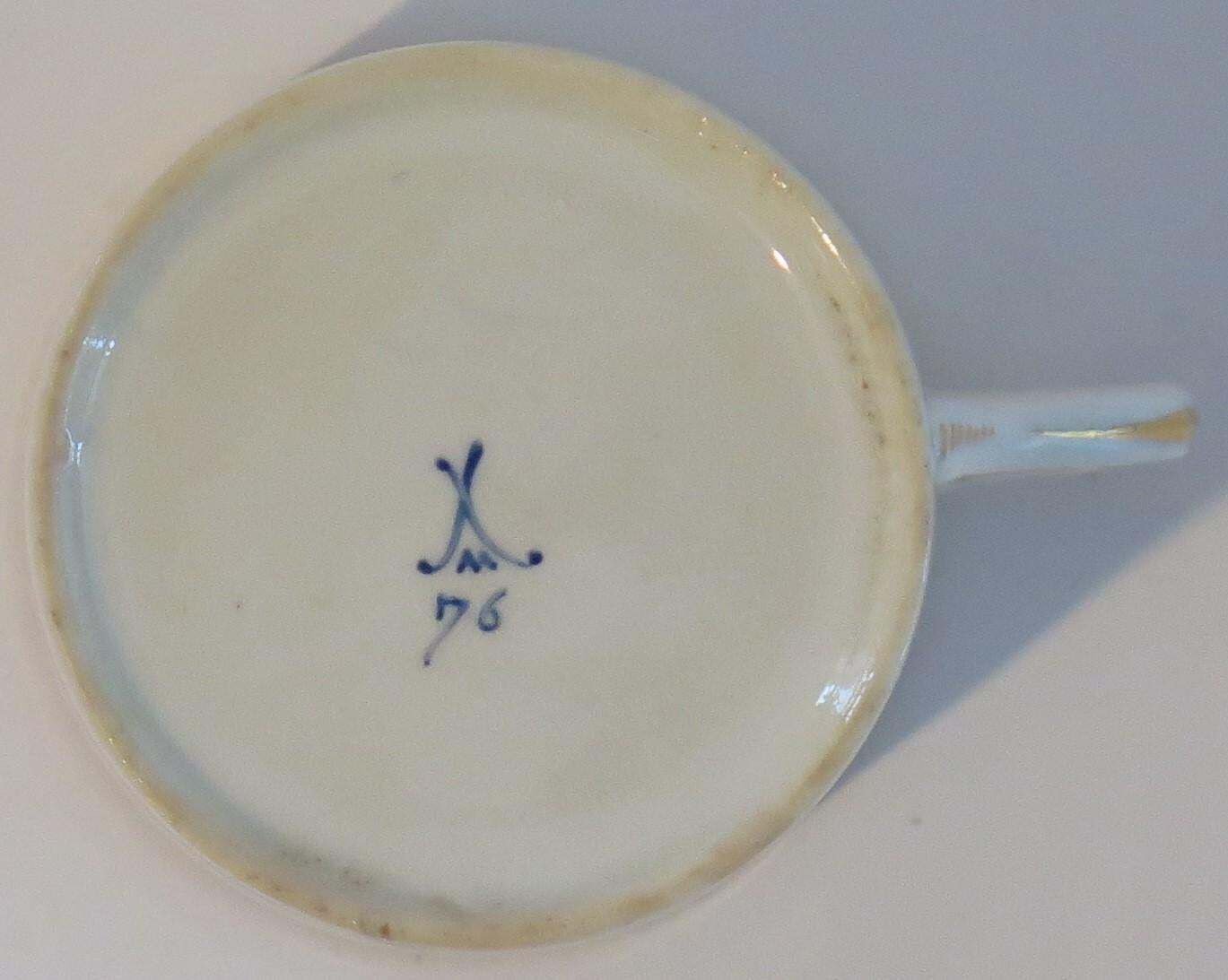 Home Decor George 111 Early Minton Porcelain Coffee Can Hand Painted  Pattern 76, Ca 1805 photo
