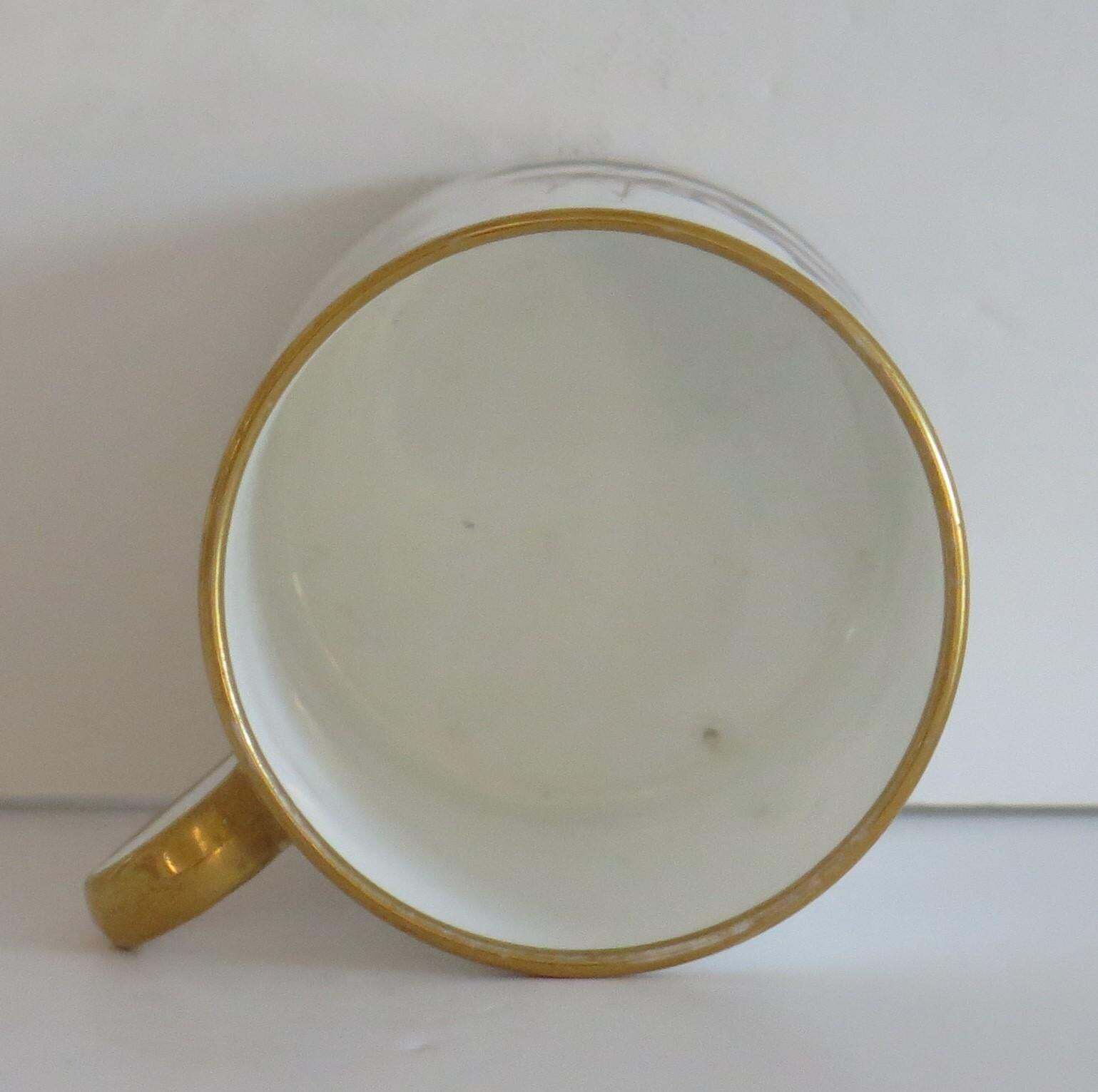 Fine Old Paris Porcelain Coffee Can "En Grisaille", French Circa 1810 photo Home Decor