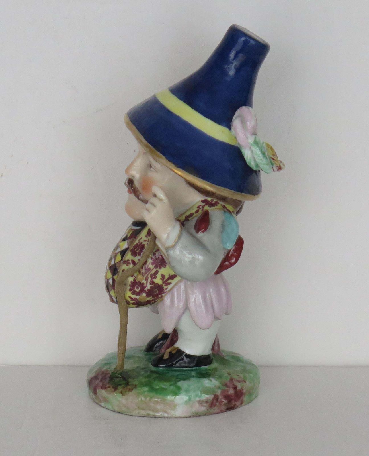 Pair Of Derby Mansion House Dwarf Figures Porcelain, 19th Century photo 555.0