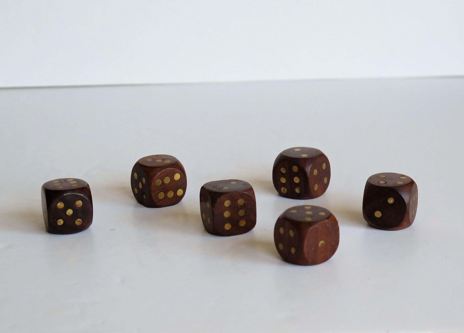 photo buy Complete Handmade Game Box With Dominoes, Six Dice & Playing Cards, Circa 1940s