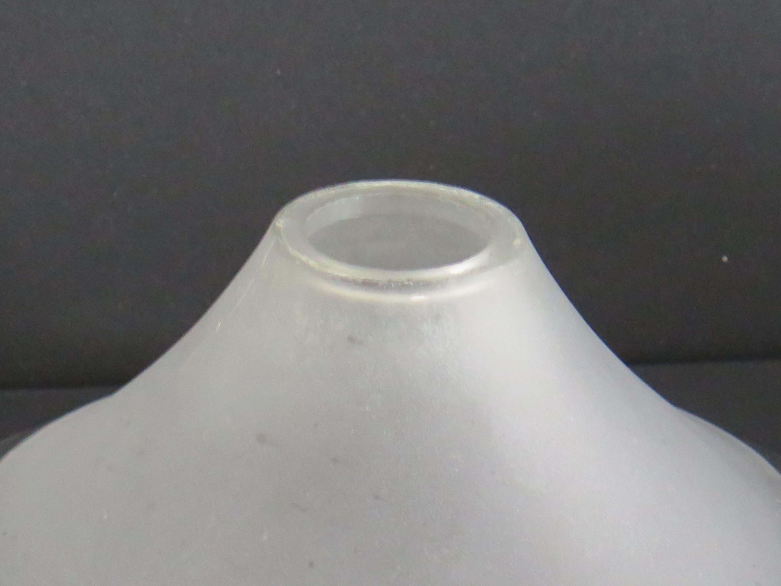 photo furniture Art Deco Period Glass Lampshades Pair (C) Conical & Frosted, Circa 1925