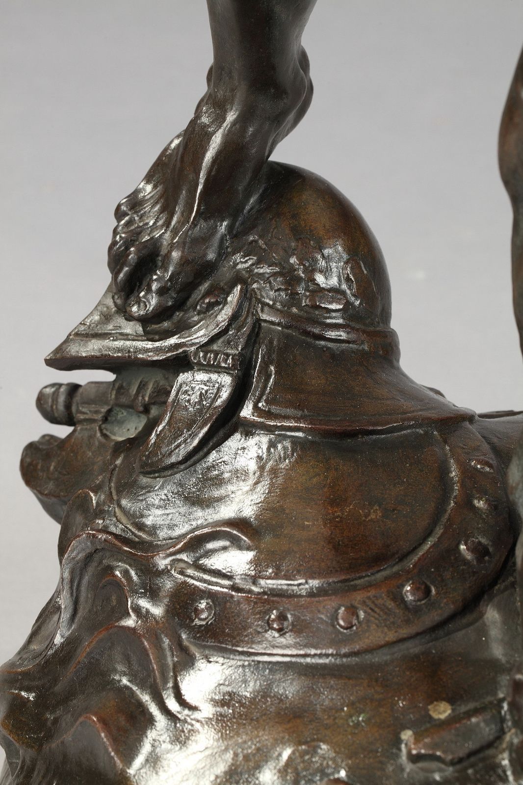 Sculpture en bronze « The Warrior », par Auguste De Wever (1836-1910) photo 5988.0