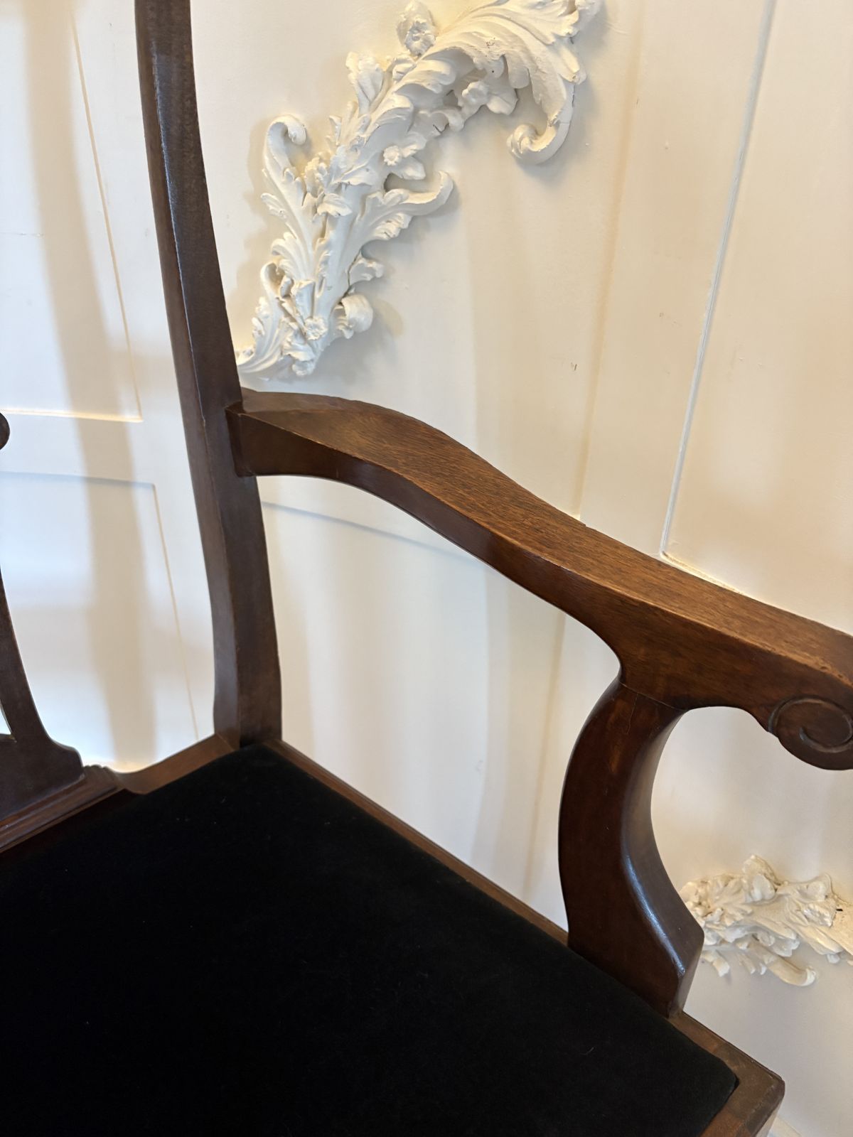 photo for sale Set Of 8 Antique Early 20th Century Quality Mahogany Dining Chairs