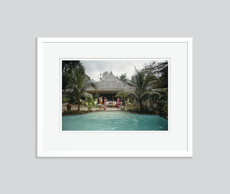 Slim Aarons 'Ocho Rios, Jamaica' Framed White photo furniture