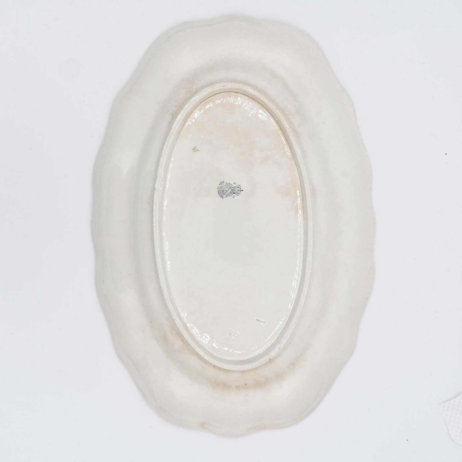 photo furniture Antique Oval French Platter   Luneville   Early 20th Century