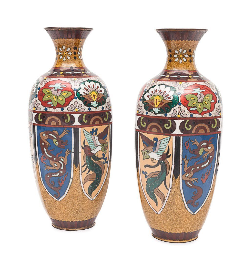 Pair Of Japanese Vases, 1800s, Antique photo furniture