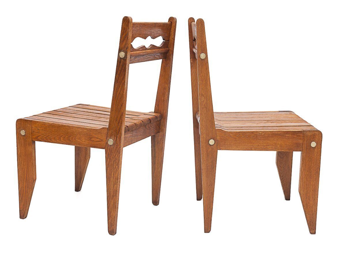 Set Of 4 Guillerme And Chambron Chairs photo vinterior