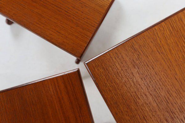 Teak Wood Nesting Tables By G Plan, 1970s, Uk, 1970s, Set Of 3 photo furniture