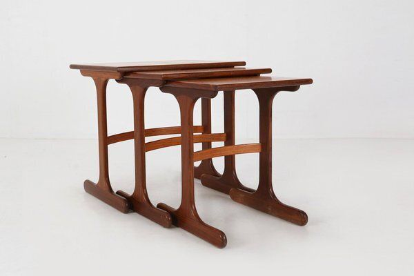 Teak Wood Nesting Tables By G Plan, 1970s, Uk, 1970s, Set Of 3 photo Furniture