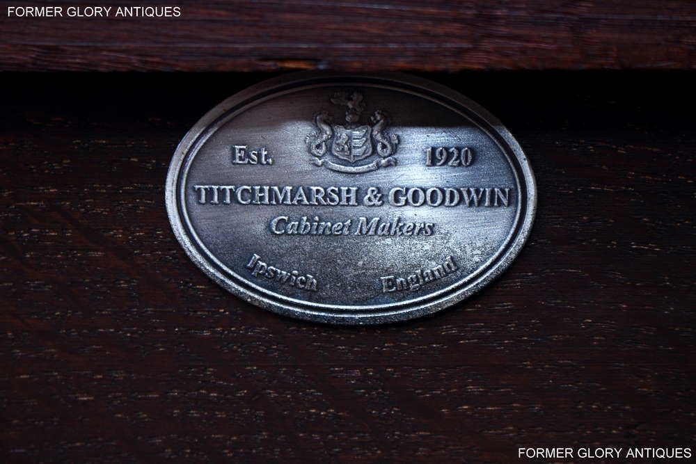 A Titchmarsh And Goodwin Solid Oak Tavern Seat / Settle / Pew / Hall Armchair / Bench photo 850.0