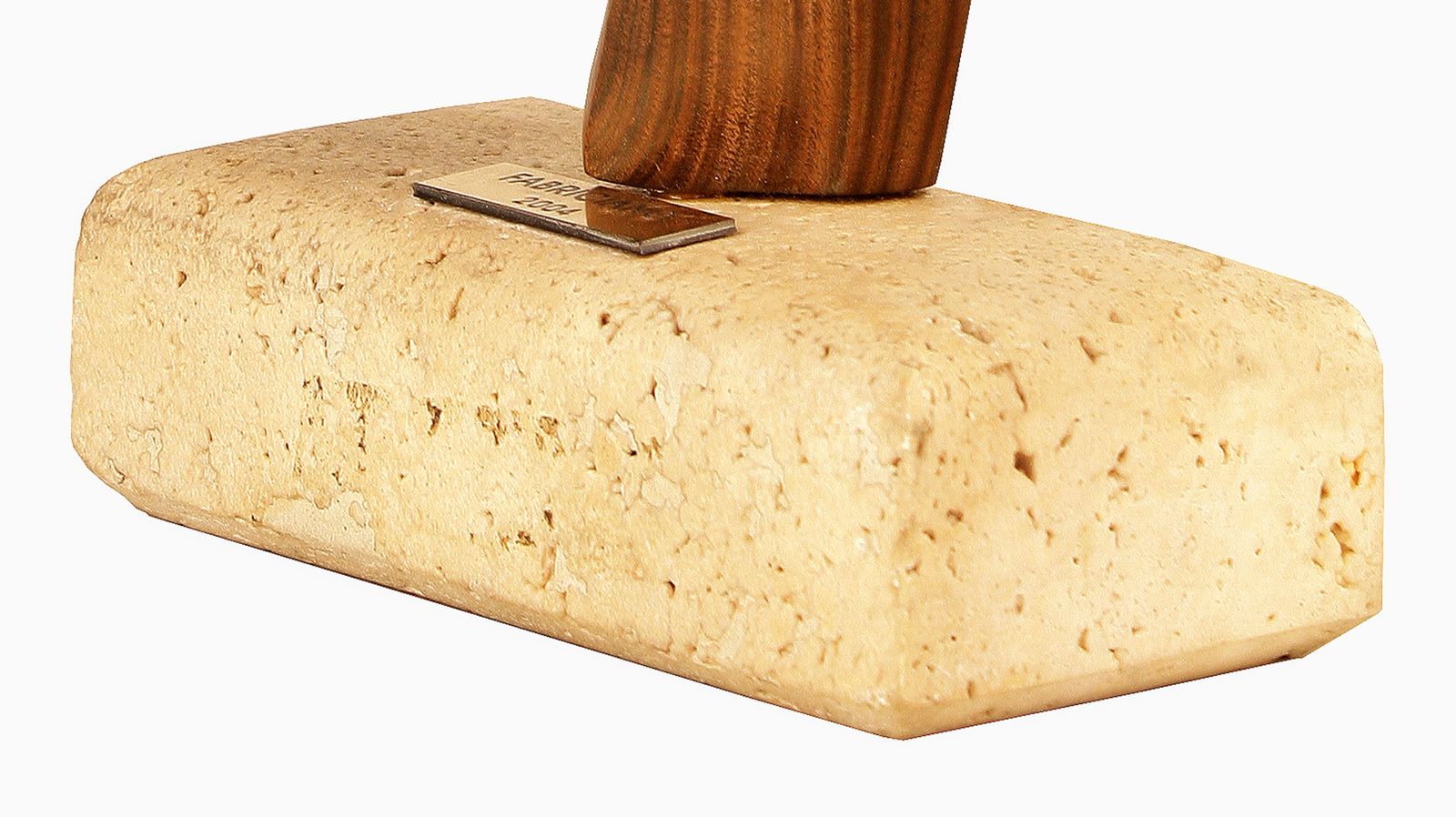 2004 Argentine Biomorphic Wooden Abstract Sculpture With Stone Base By Artist Fabriciano Gómez photo buy