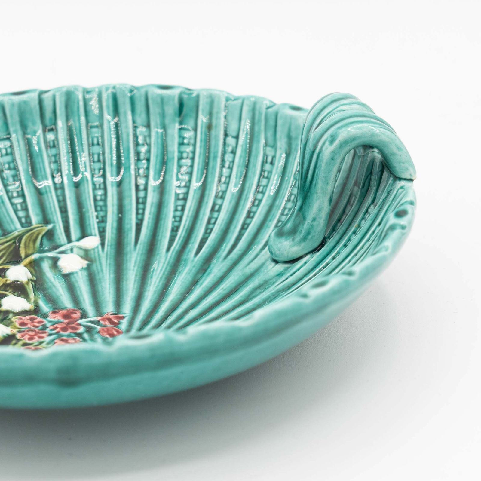 Antique Art Nouveau Green Majolica Bowl   Smf Schramberg   1920s photo Home Decor