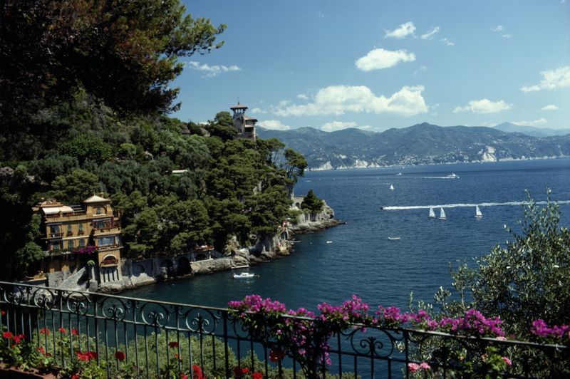 Slim Aarons 'Ardissones House Portofino' Framed White