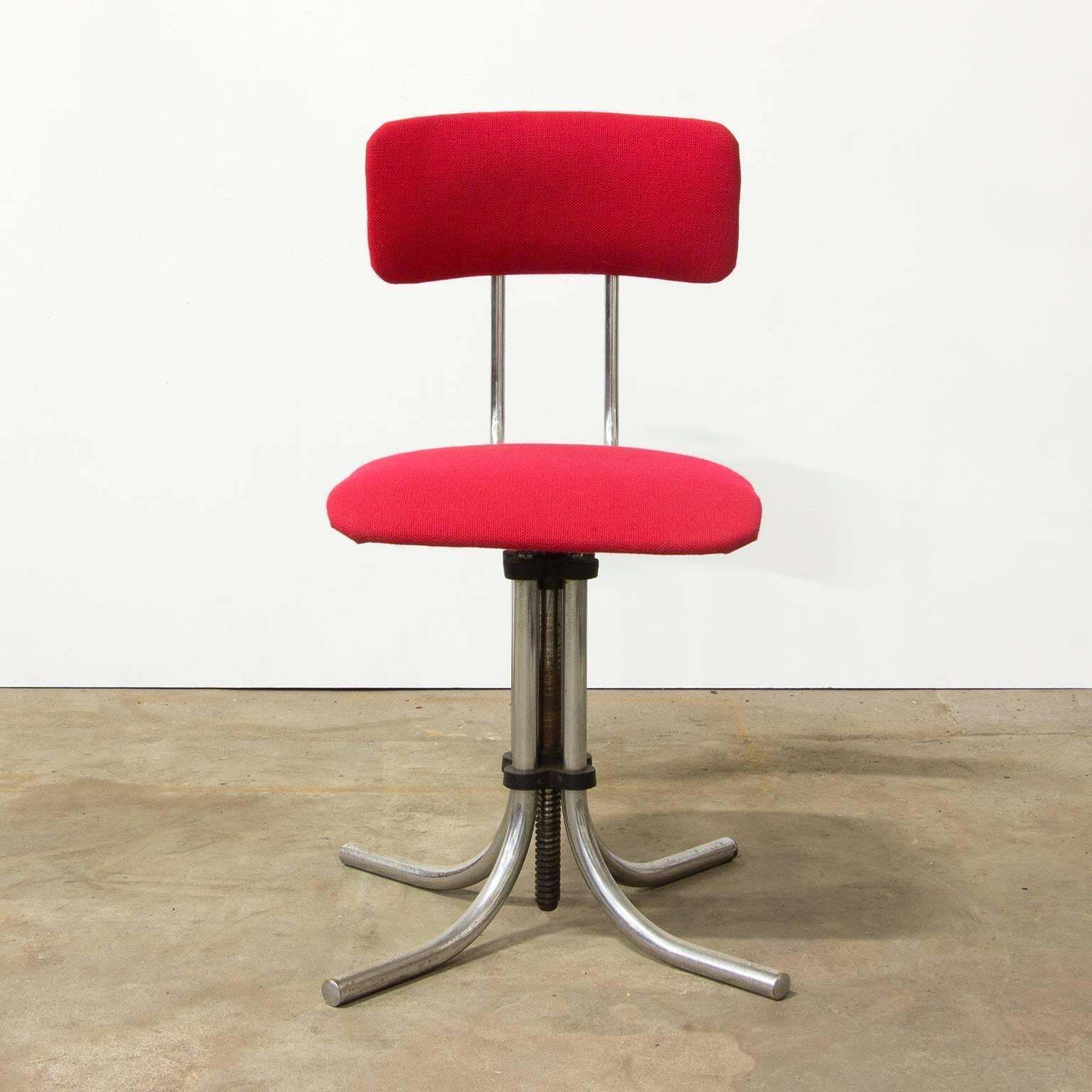 1960s, Fana Metaal Schiedam, Adjustable Swivel Office Chair photo 422.0