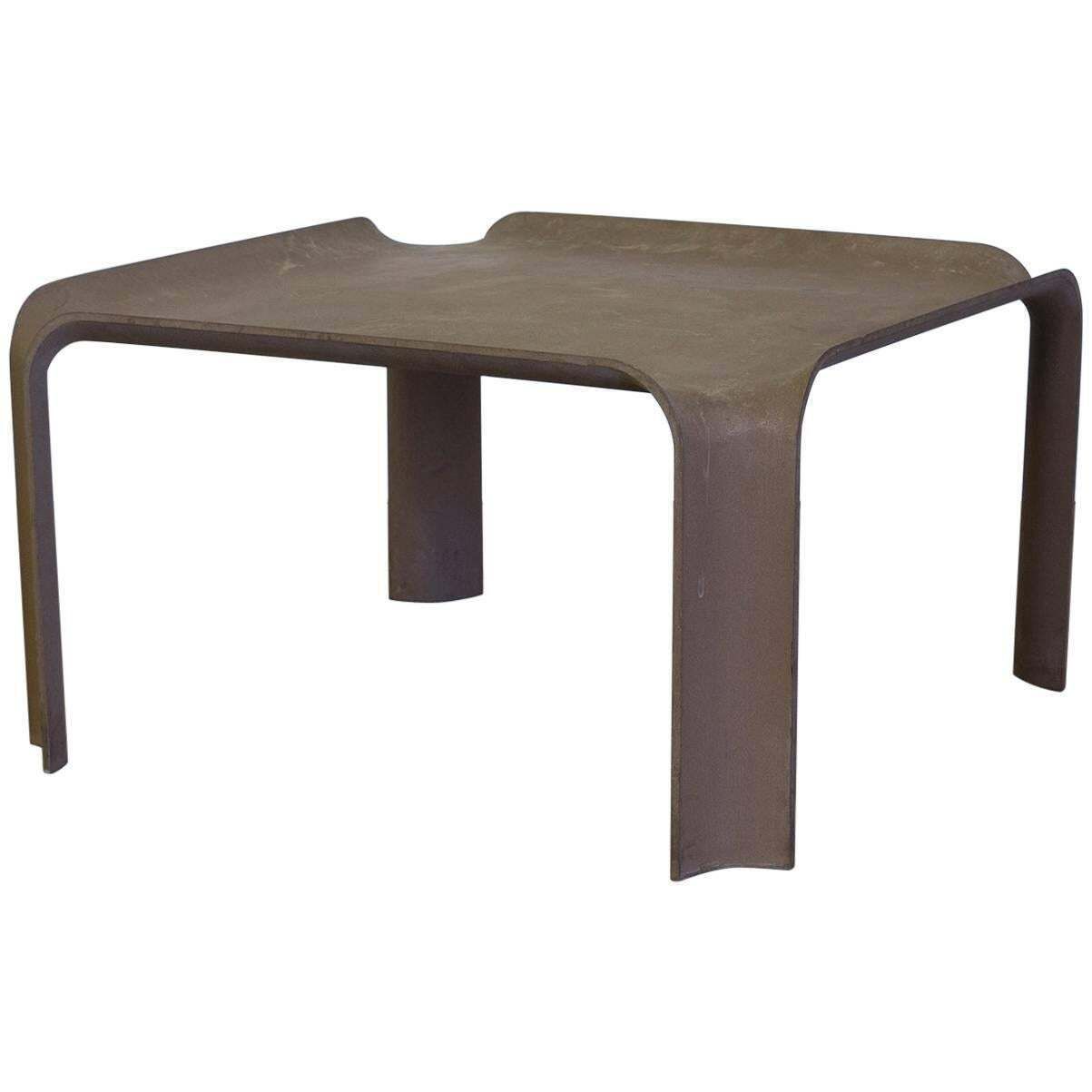 1967, Pierre Paulin, Early More Elegant Side Table Model 877 In Chocolate Brown