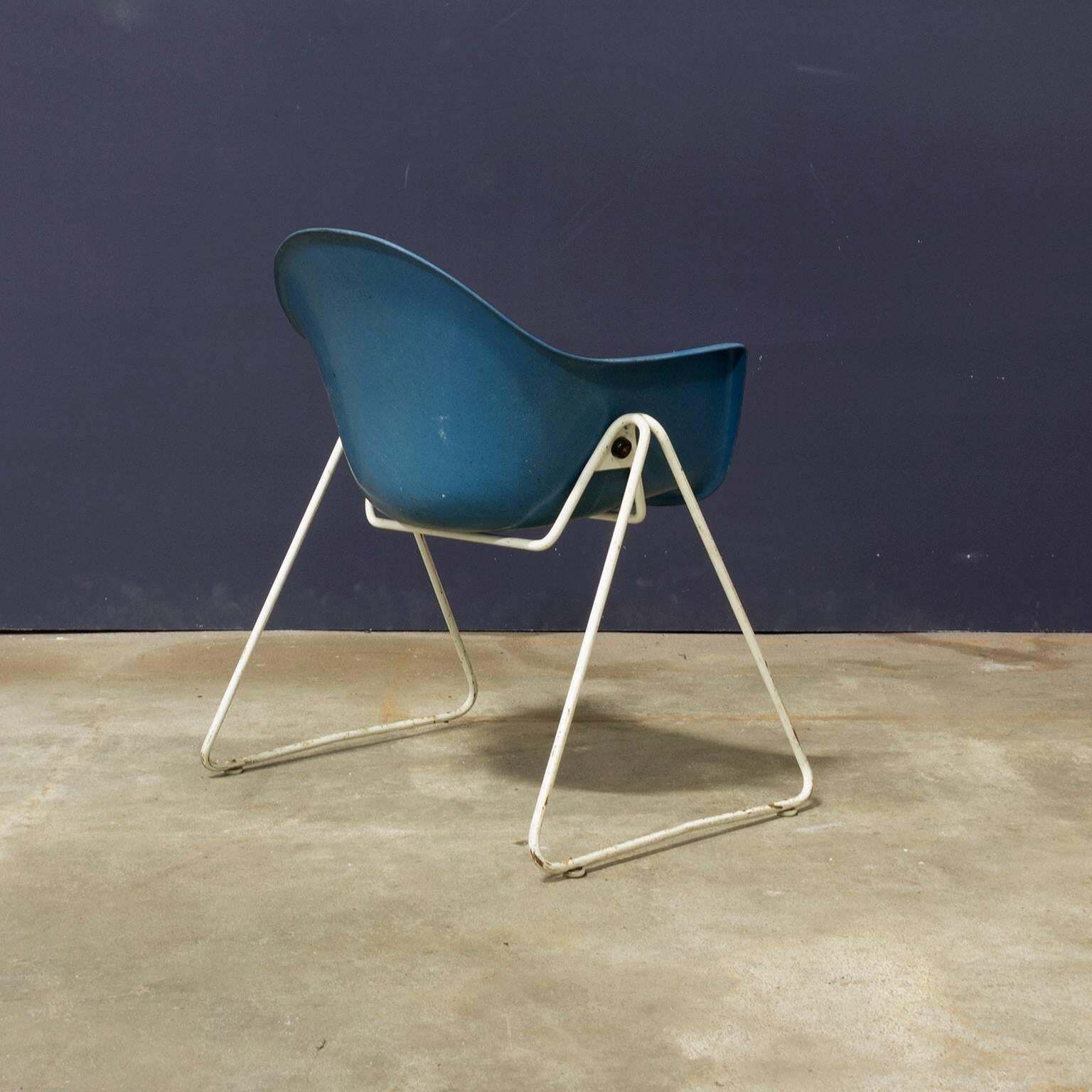 Set Of Fiberglass Children Chairs With Metal Base, Circa 1960 photo 427.0