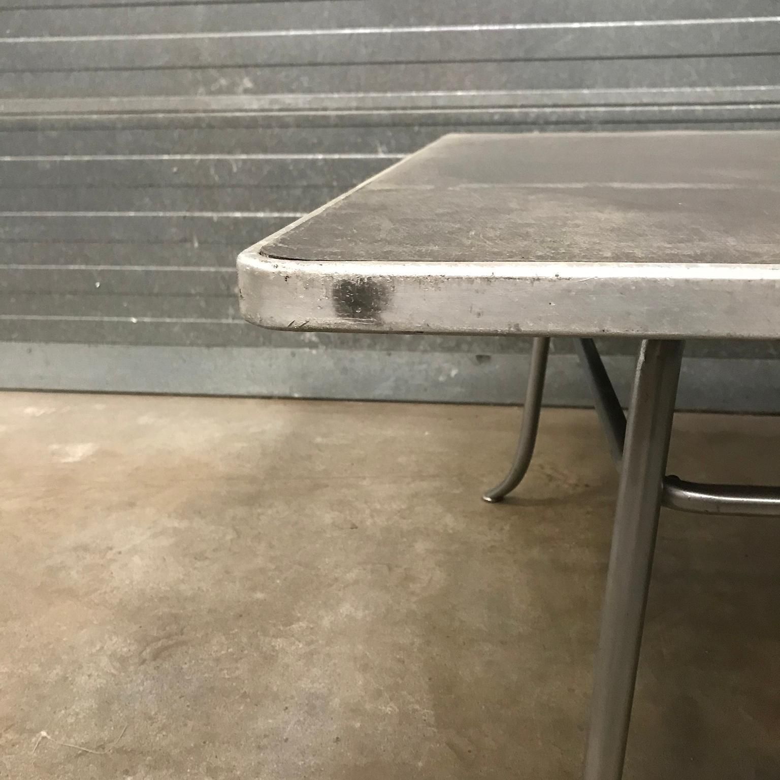 photo buy Very Rare Gispen 412 Grey Square Coffee Table, Museum Piece, Circa 1930