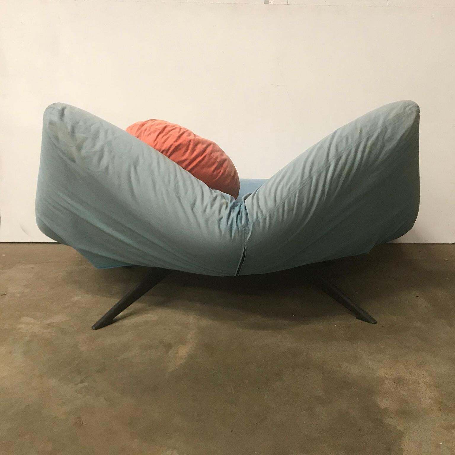 1980, Fabrizio Ballardini For Arflex, 2 Couches Ribalta In Original Soft Fabric photo vintage