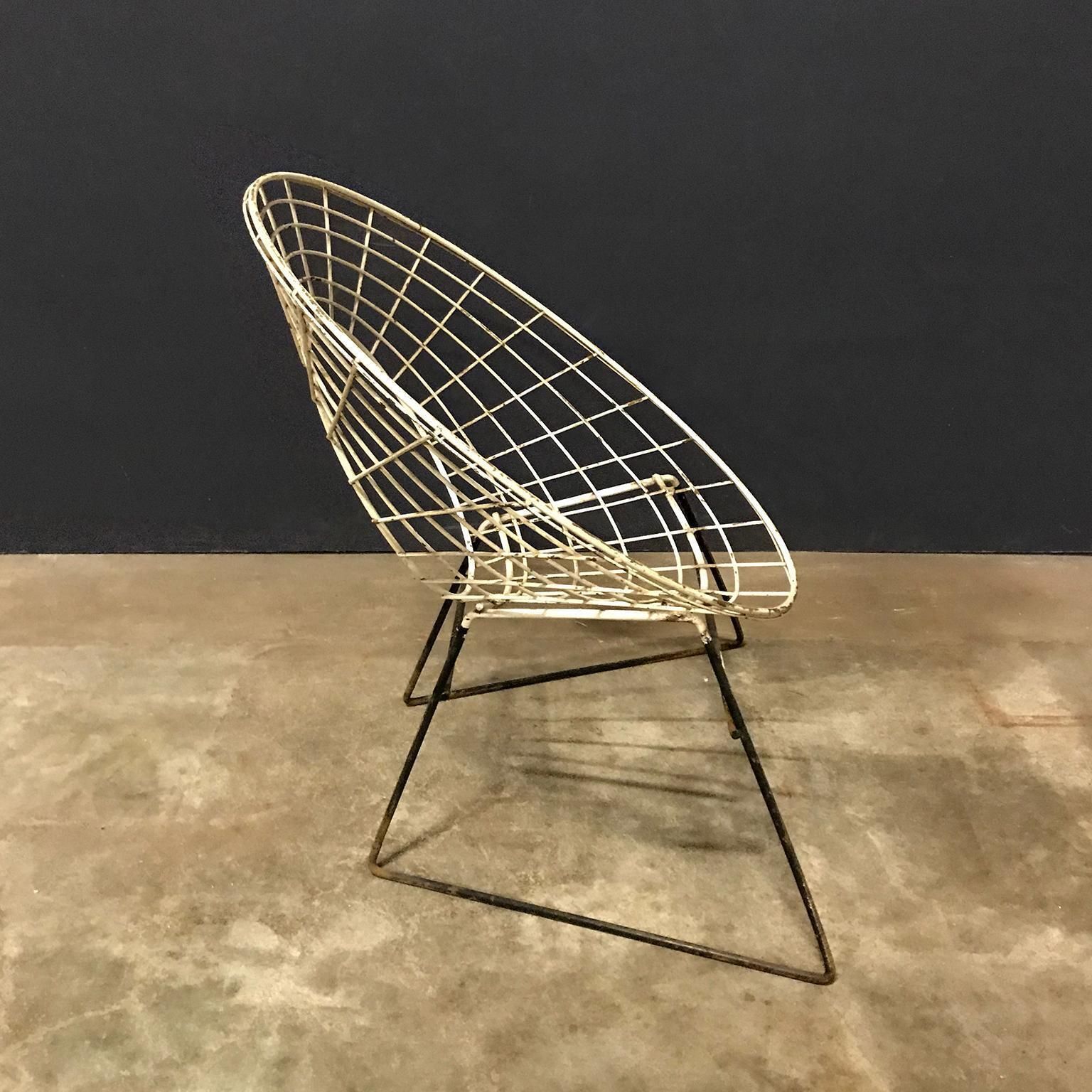 Elegant 1960s Chair In Style Of Ferrari And Hardoy Plus Bertoia, Circa 1960 photo 849.0