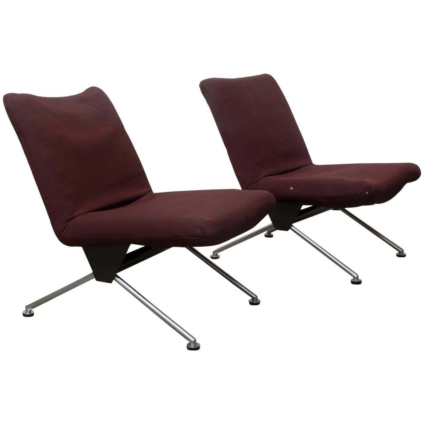 1961, Andre Cordemeyer For Gispen, Set Of Two Mid Century Dutch Easy Chairs 1432