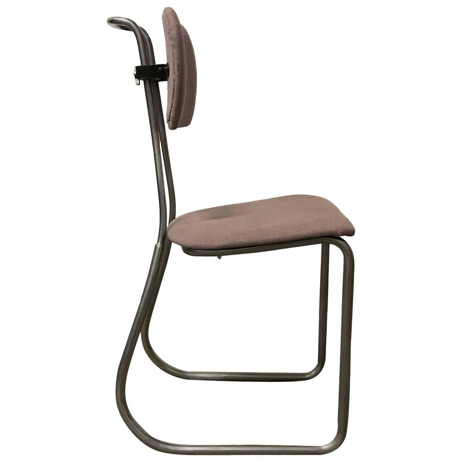 1932, W.H. Gispen For Gispen Culemborg, Holland, Original Pre War Typing Chair