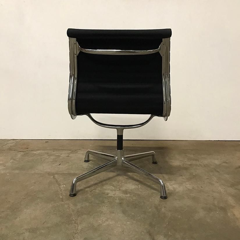 1958, Eames, Ea 107 For Herman Miller, Static Non Swivel Alu Chair photo vinterior