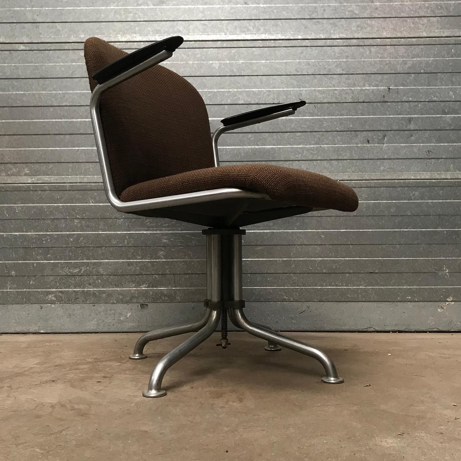 1935, W.H. Gispen By Gispen Culemborg, Office Chair 356, Spear Bakelite Armrests photo furniture