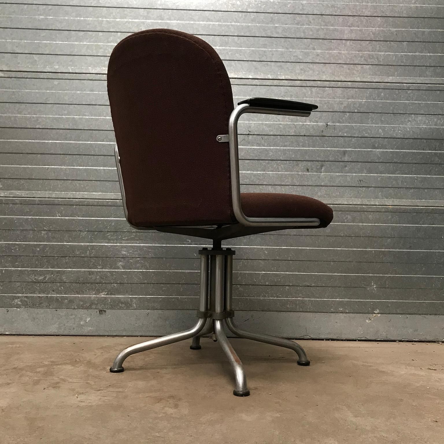 1935, W.H. Gispen By Gispen Culemborg, Office Chair 356, Spear Bakelite Armrests photo 810.0
