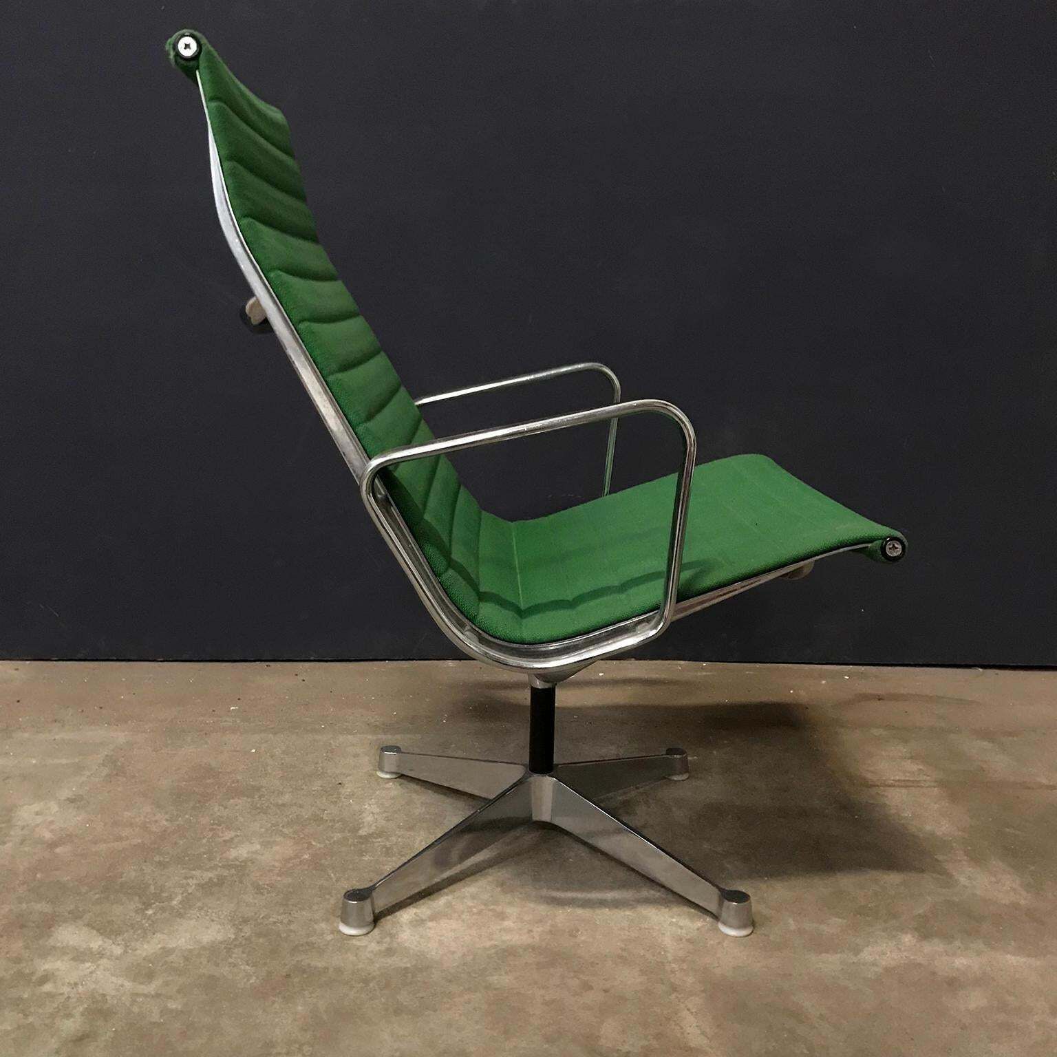 1958, Ray / Charles Eames; Miller, Ea 116, Flat Base Easy Chair In Apple Green photo furniture