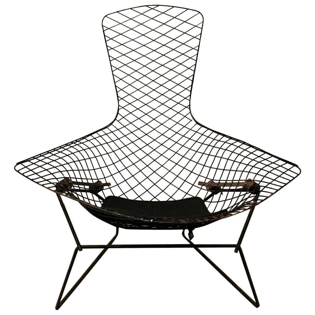 1952, Harry Bertoia For, Knoll International, Large Bird Chair In Black