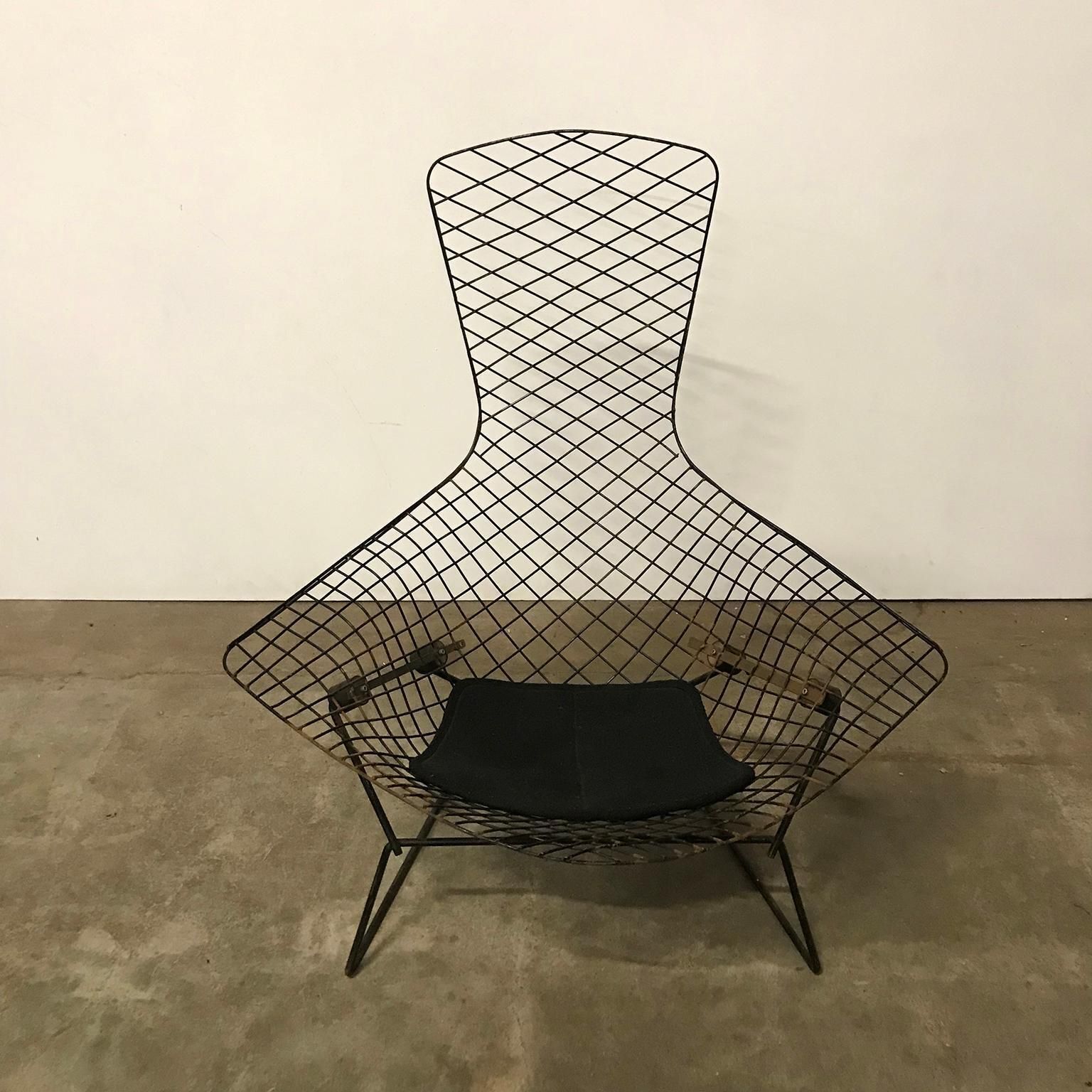 1952, Harry Bertoia For, Knoll International, Large Bird Chair In Black photo 2090.0