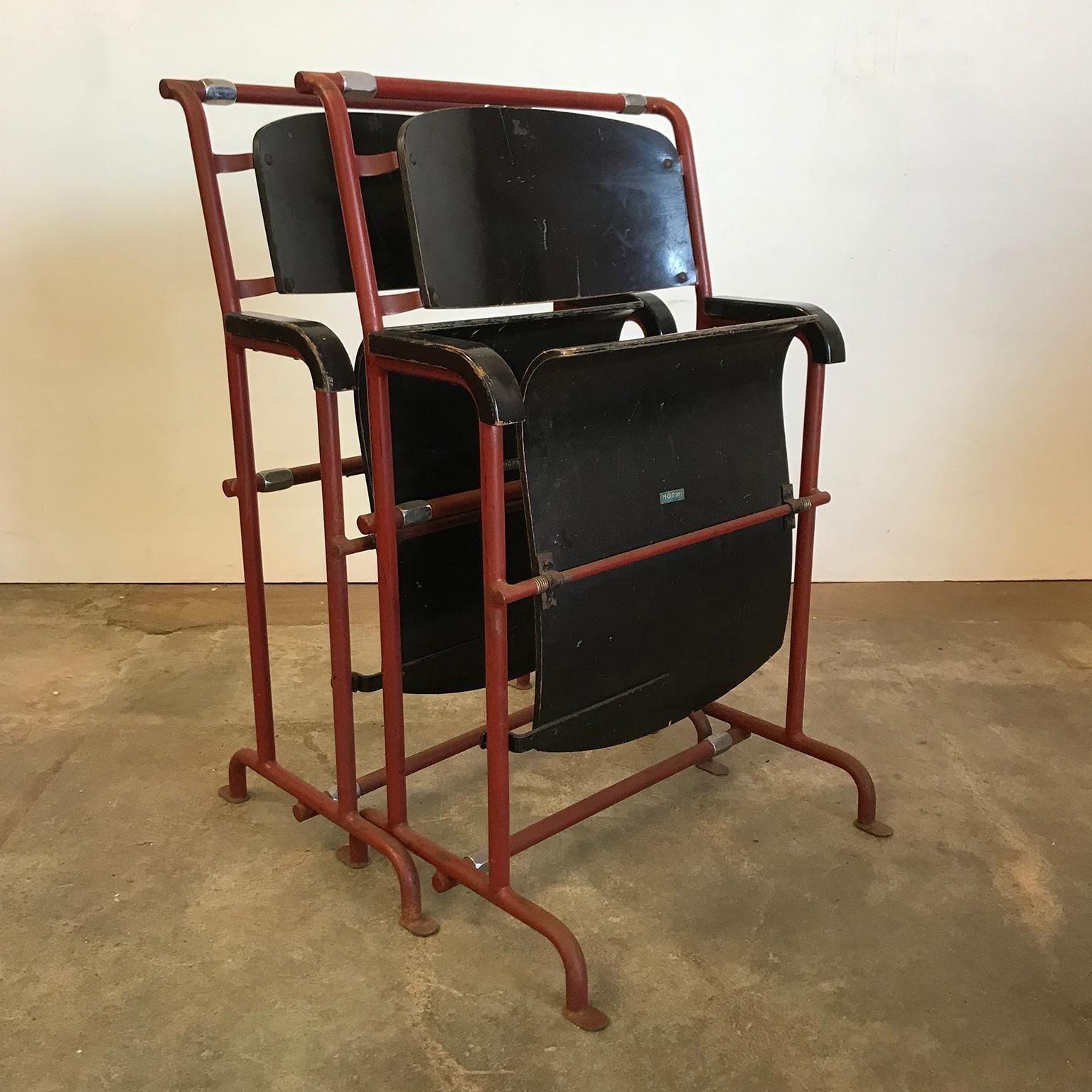 1932, Gerrit Rietveld / Ing. Mertens For Hopmi Factory, In Black Painted Plywood photo for sale