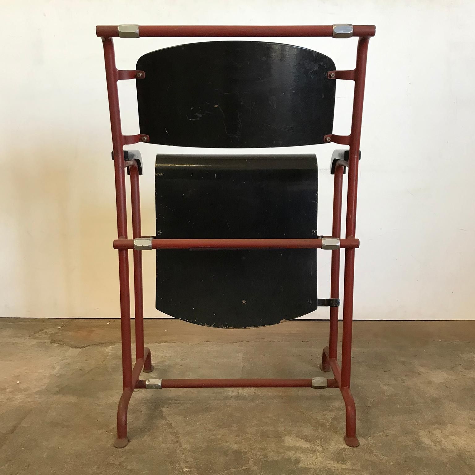 photo vintage 1932, Gerrit Rietveld / Ing. Mertens For Hopmi Factory, In Black Painted Plywood