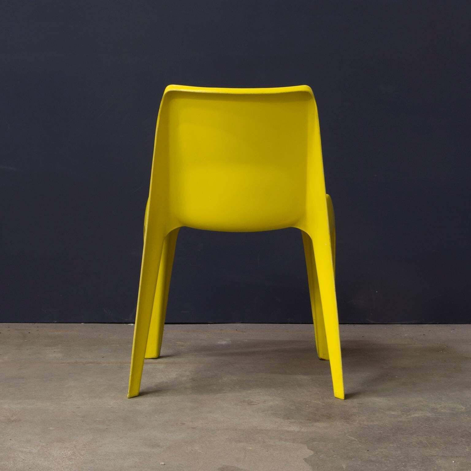 Rare Plastic Organic Chair In Yellow, Circa 1970 photo Furniture