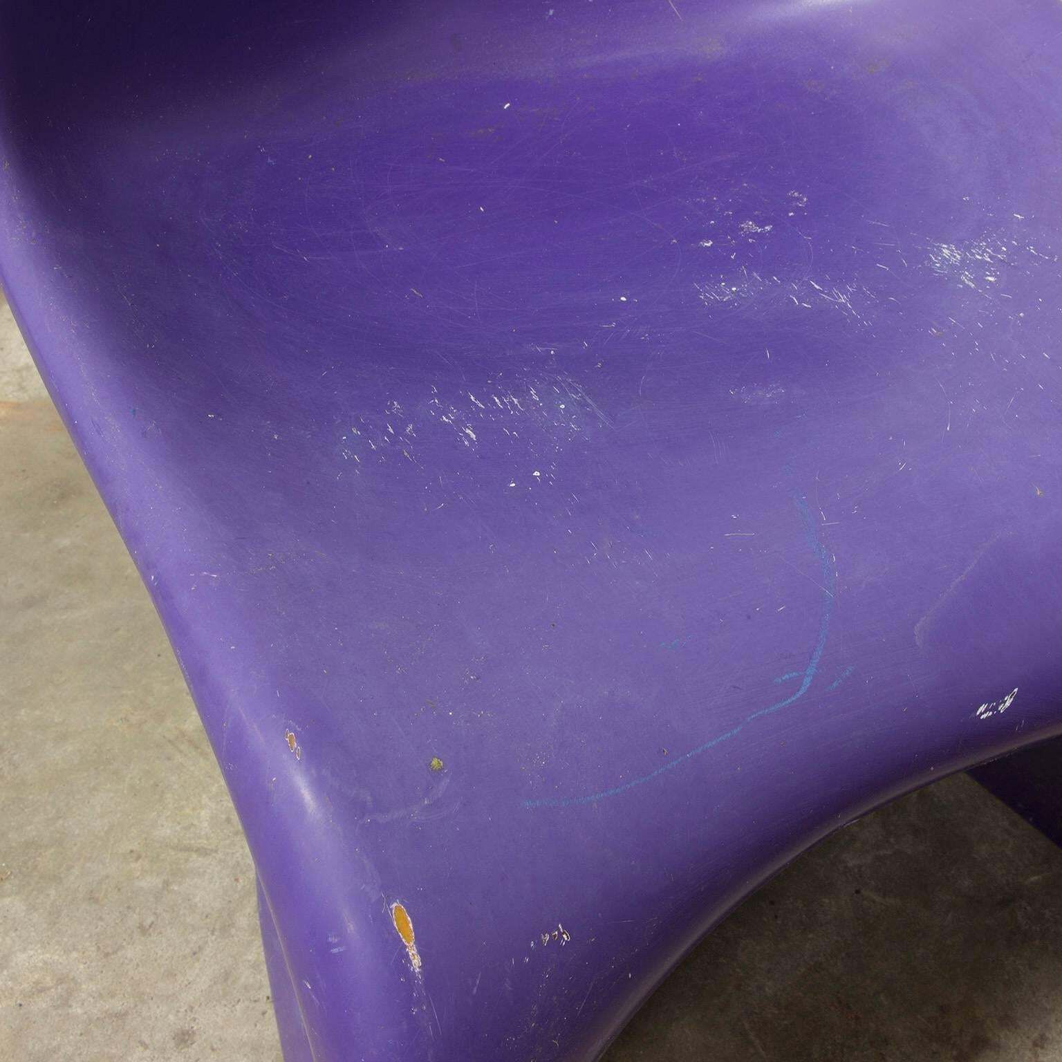 1965, Verner Panton, Rare Purple Stacking Chair 1st Herman Miller Edition photo buy