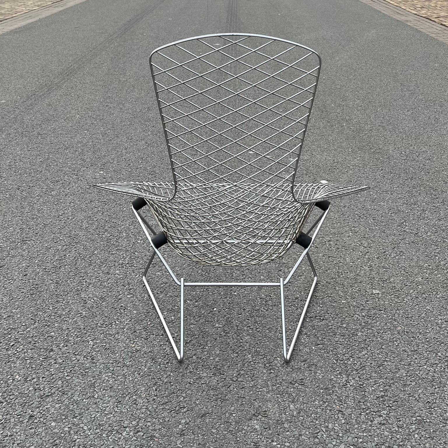 Chrome Bird Chair By Harry Bertoia For Knoll International, 1952 photo Furniture