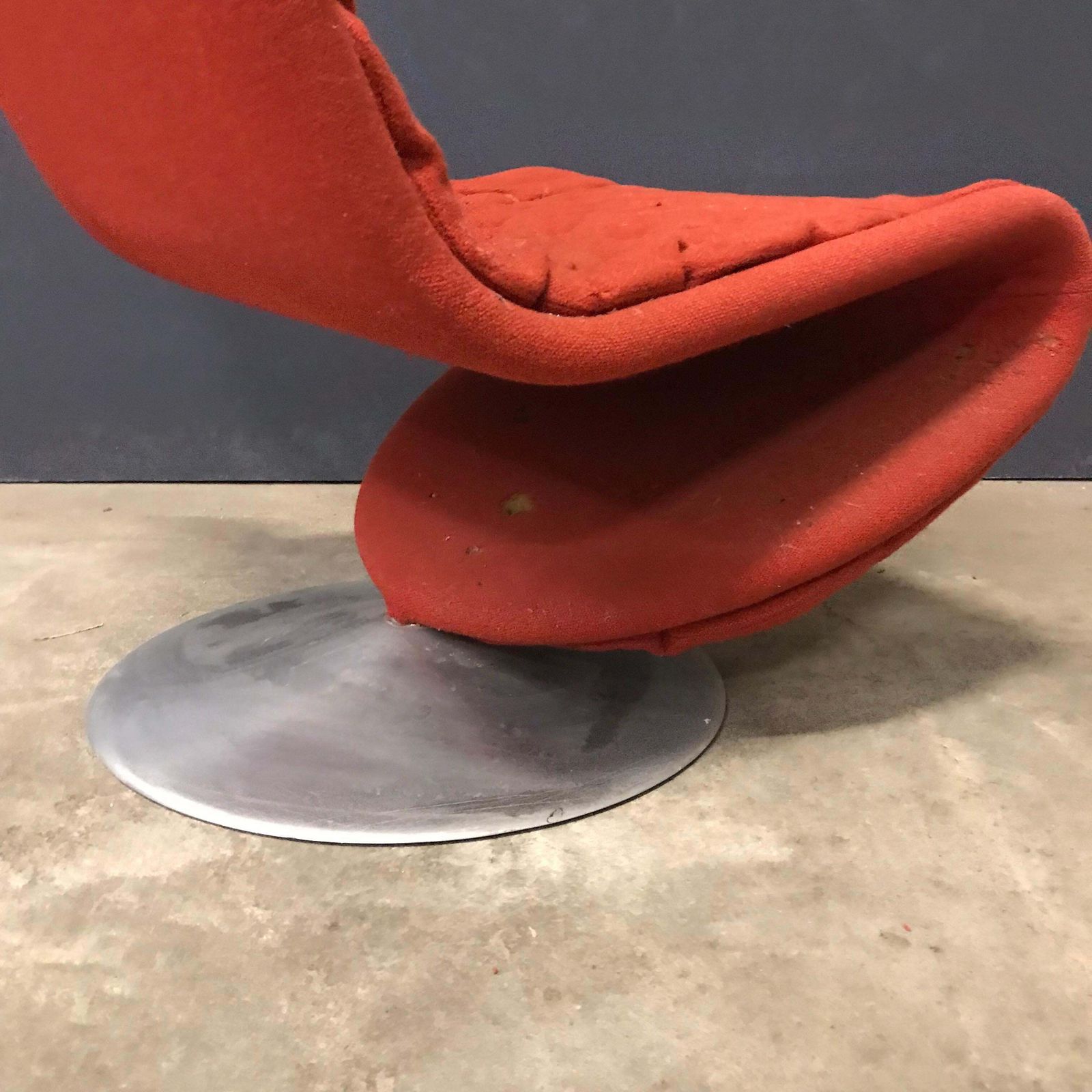 1973 Verner Panton, 1 2 3 Serie Easy Chair In Original First Fabric photo buy