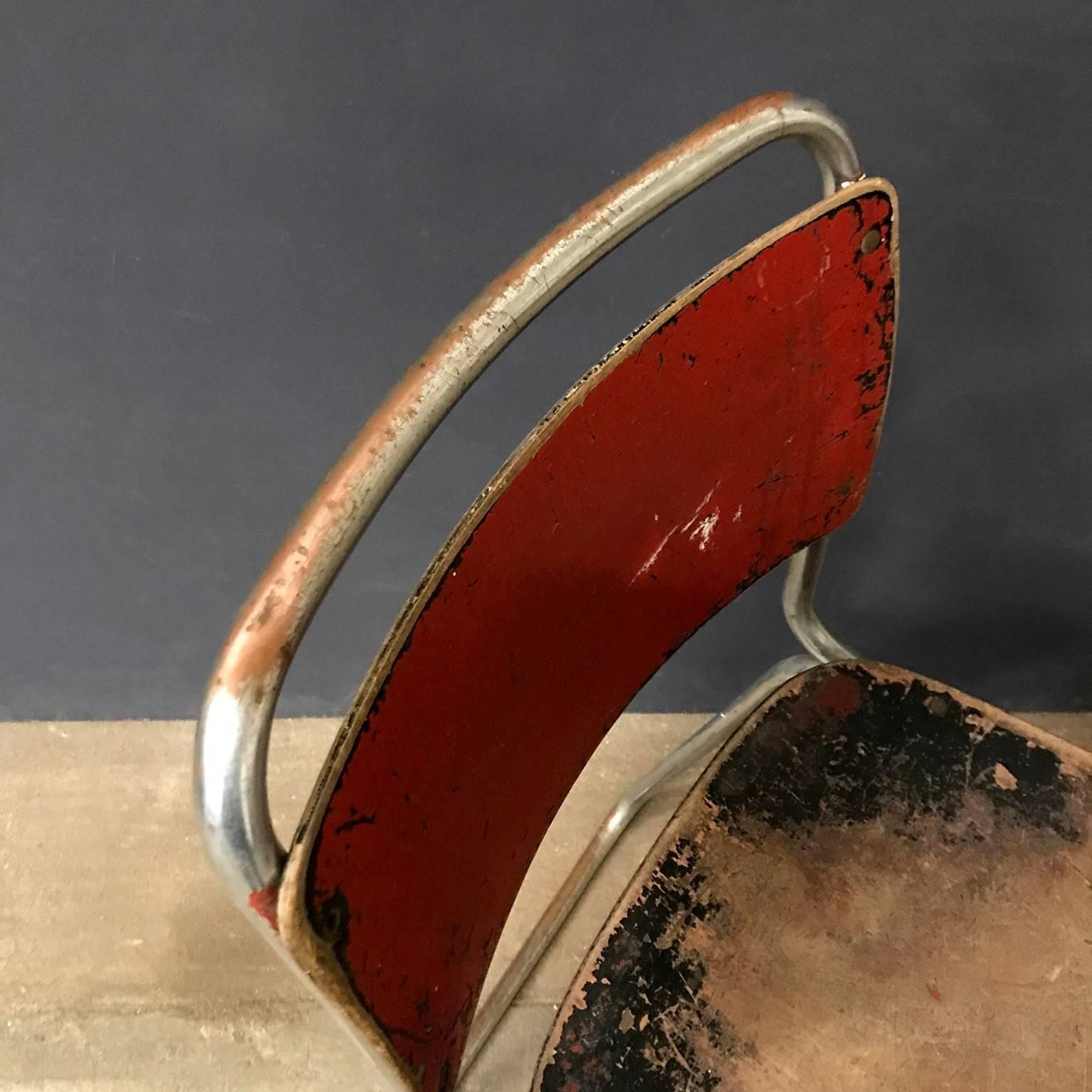 photo buy 1927, W.H. Gispen For Gispen Culemborg, Original Pre War Gispen 102 Painted Wood